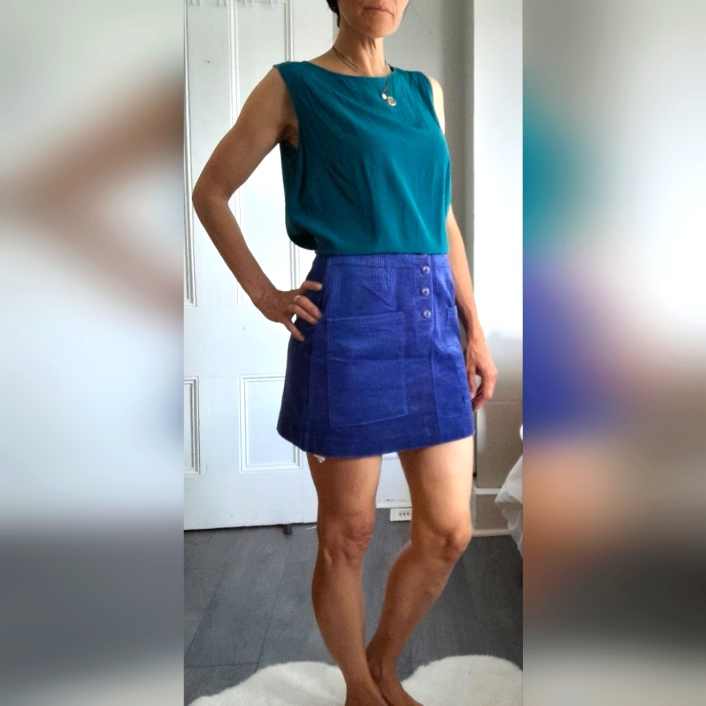 ROLLA'S NWT Francoise Cord Mini Skirt in Electric ..  Small